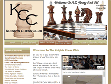 Tablet Screenshot of knightschessclub.org